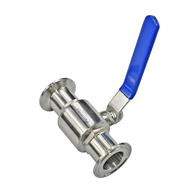 Stainless Steel 304/316L Control Valves Manufacturer Straight Ball Valve 1inch 25mm Clamp 2PC Ball Valves