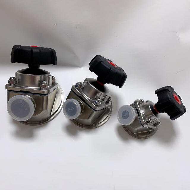 Sanitary Stainless Steel 304/316L DN40 Clamp 50.5mm Tank Bottom Diaphragm Valve