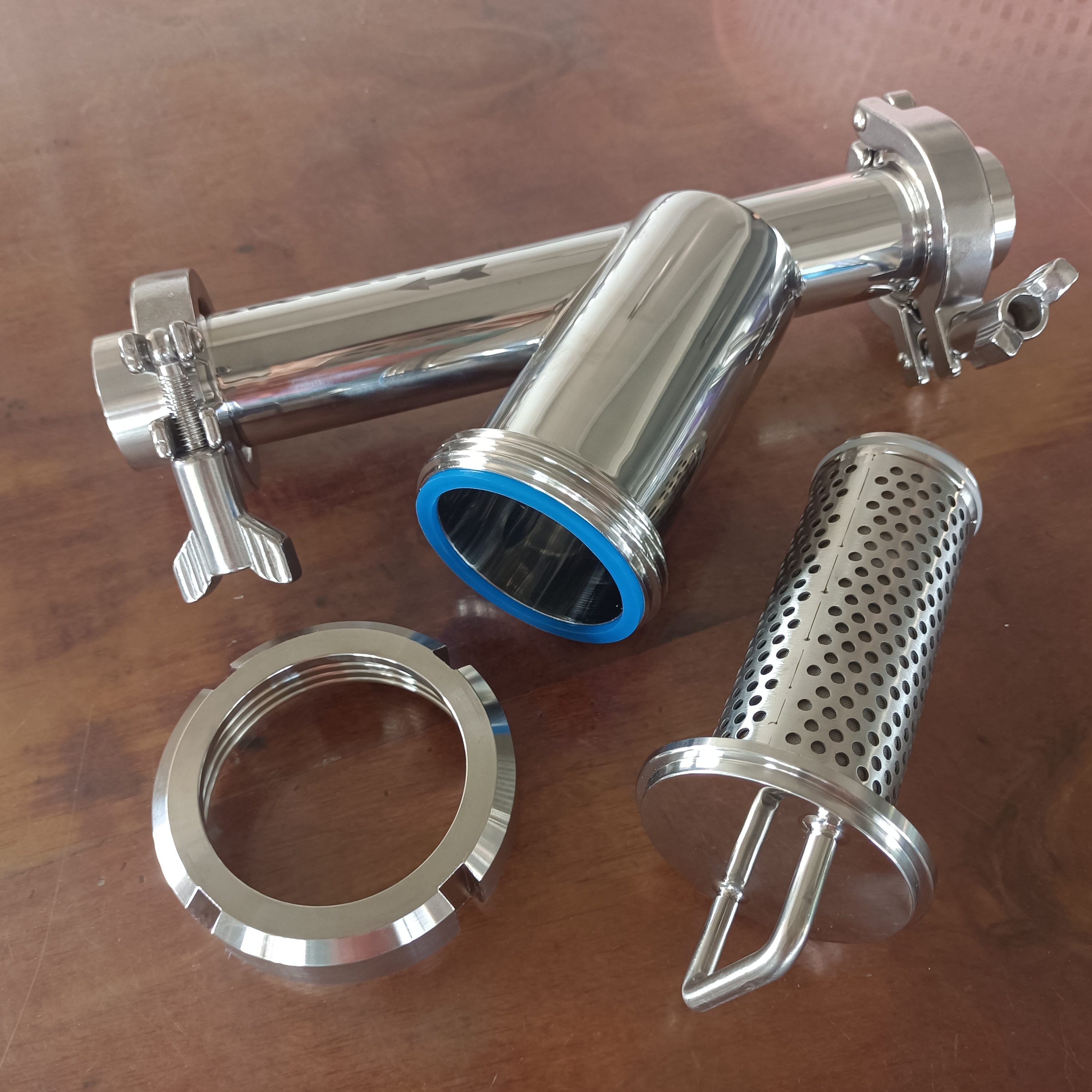 Sanitary Beer Brewing Equipment Stainless Steel 304/316L Strainer 100mesh Y-type Tri-clamp 1-1/2inch Filter