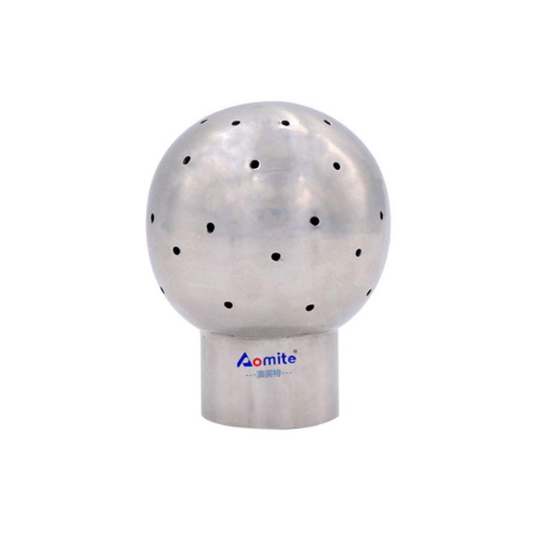 Sanitary Beer Brewing Cleaning Equipment Parts Fixed Vessels Spray Head Stainless Steel 304/316L Fixed Cleaning Ball