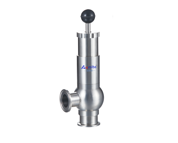 Safety Overflow Valve Stainless Steel Sanitary Safety Pressure Relief Ss304 Beer Brewing Equipment Control Valve