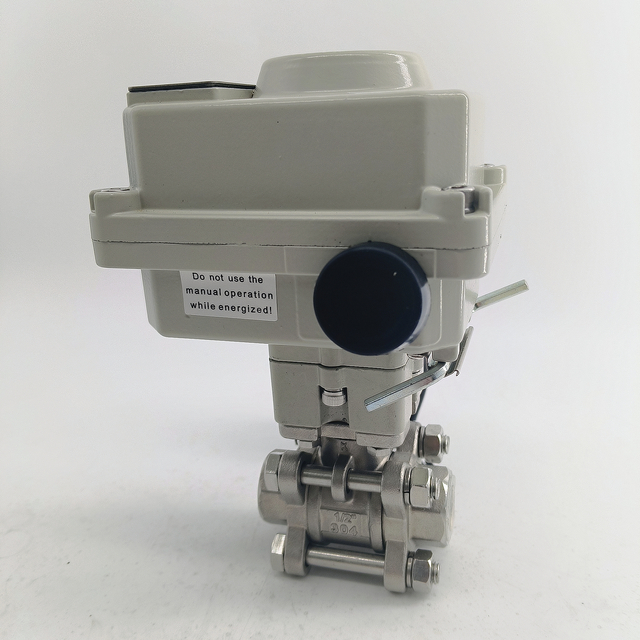 Stainless Steel 24V Explosion Proof Electric Ball Valve Normall On Electric Control Valve