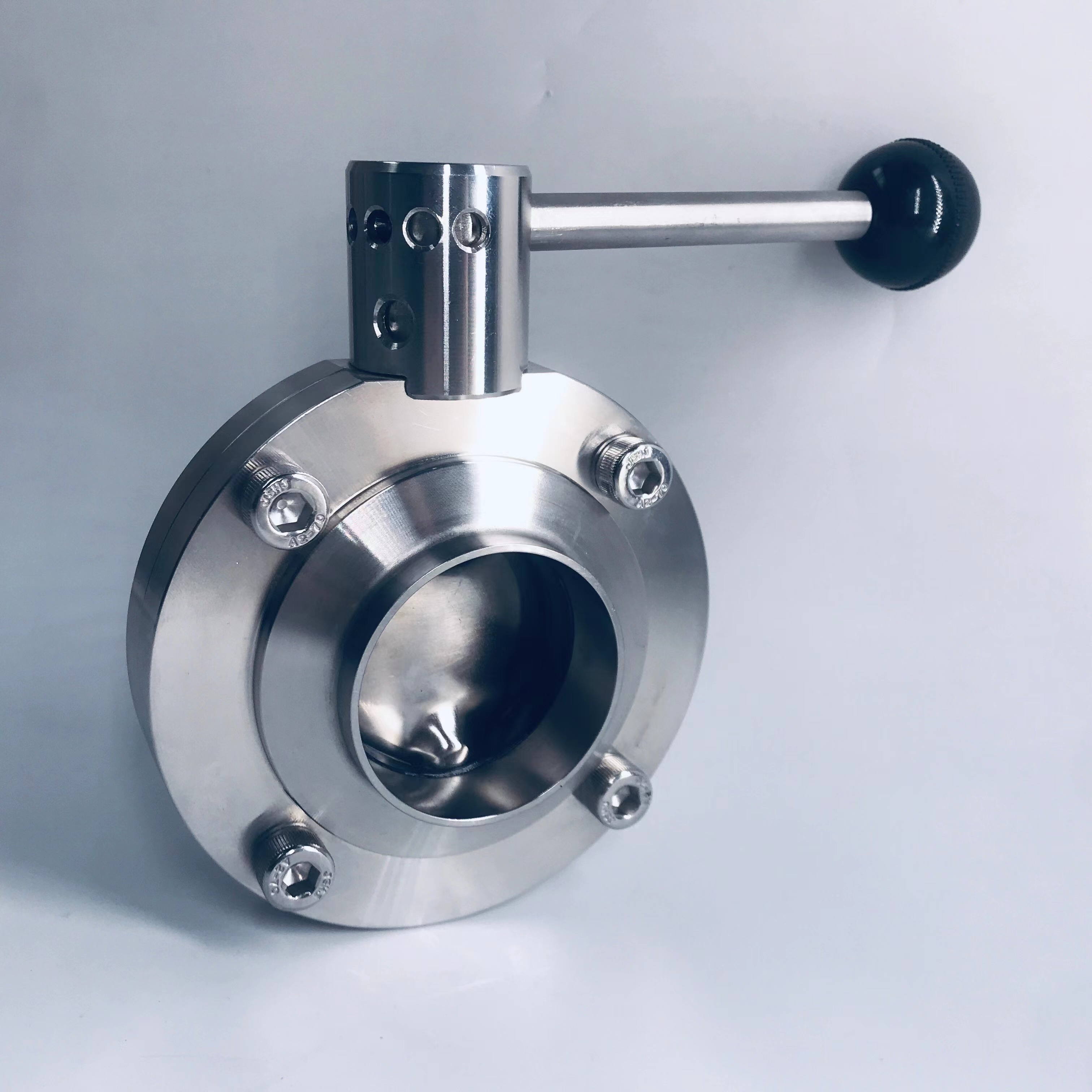 Sanitary Manual Butterfly Valve Beer Brewing Equipment Stainless Steel 304/316L 1.5
