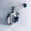 Sanitary Manual Butterfly Valve Beer Brewing Equipment Stainless Steel 304/316L 1.5