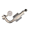 DIN Food Grade Safety Valves Stainless Steel 304 Union Type Spunding Valve with Thread Pressure Gauge 2Bar 1inch Spunding Valve