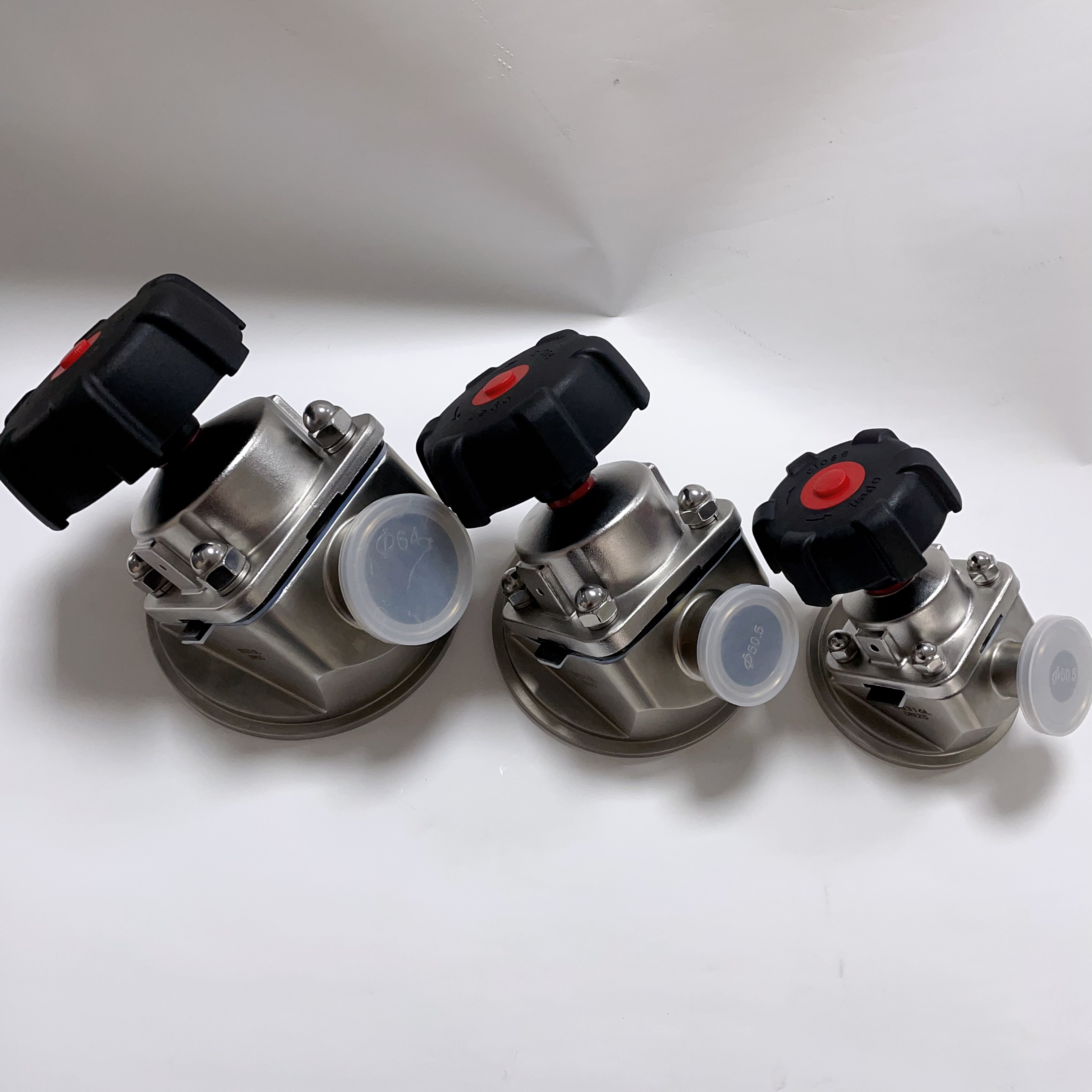 Sanitary Stainless Steel 304/316L DN40 Clamp 50.5mm Tank Bottom Diaphragm Valve