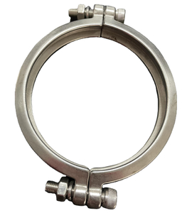 Stainless Steel 304 Heavy Duty Clamp Hot sale Casting Grooved Fitting Ferrules Sanitary Double Pin Clamp