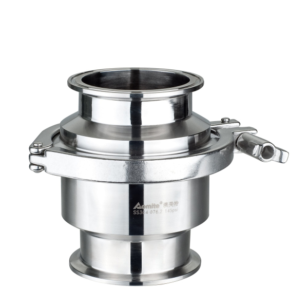 Aomite stainless steel ss304/316L sanitary spring loded tc end check valve non return stop valve