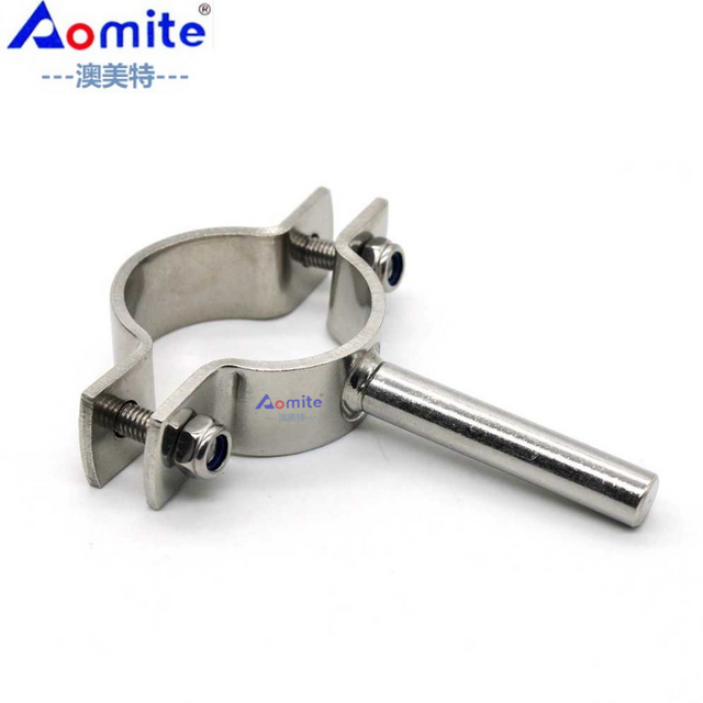 Stainless Steel Oil Burning Selfadhesive Pipe Holder Ss304 Beer Brewing Equipment Pipe Holder Ferrule Pipe Fittings