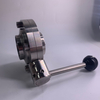 Sanitary Manual Butterfly Valve Beer Brewing Equipment Stainless Steel 304/316L 1.5