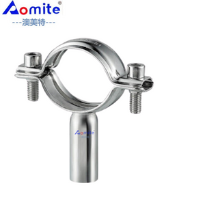 Food Grade Stainless Steel 304/316L Pipe Fittings Beer Brewing Equipment 1inch 2inches 3A Bolt Round Pipe Holder