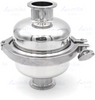 304 Stainless Steel Tri-Clamp Inline Strainer Filter – 1.5"/2"/3" Sanitary Spherical Valve for Homebrew & Beverage Processing (51mm/64mm OD, 400 Mesh)